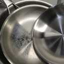 Tri-Ply Stainless Steel Frying Pans Set with Lid,PFOA&PTFE Free Skillets,Chef's Pan Set(8+10+12inch) Frying Pans for cooking,Induction Cookware Sets,Dishwasher and Oven Safe Kitchen set