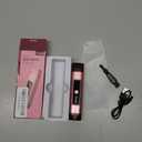 Electric Bikini Trimmer for Women: IPX7 Waterproof Dual Head Cordless Electric Shaver for Women with LED Display & 0.5mm Ceramic Blades for Pubic Hair, Face, Legs - Rose Pink