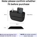 AC4 Universal Car Seat Gap Filler Organizer | Premium PU Leather Storage for Car, SUV & Trucks | Car Pocket Organizer for front seat, Cable Slots, Wallet, Sunglasses & Essentials.