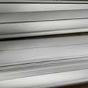 ChrisDowa Cordless Zebra Blinds for Windows, Dual Layer Free-Stop Light Filtering Window Roller Shades, Pull Down Privacy Zebra Shades for Home, Office, Bedroom, Door (36" W x 72" H, White)