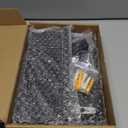 Key Holder for Wall, Decorative Key and Mail Holder with Shelf Has Large Hooks for Bags, Coats, Umbrella  Paulownia Wood Key Hanger with Mounting Hardware (9.8W x 6.7H x 4.2D) (Black)