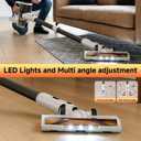 Cordless Vacuum Cleaner for Home - Lightweight, Stick Vacuum Clean with Rechargeable Battery, Max 45Mins Runtime, 8 in 1 Handheld Vacuum for Hardfloor & Carpets Pet Hair, White&Yellow