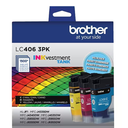 Brother LC4063PK 3 Pack of Standard Yield Cyan, Magenta and Yellow Ink Cartridges