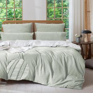 Ellen Tracy™ Stripe Single King Quilted Sham - Green