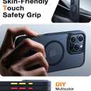 TORRAS Magnetic Shockproof for iPhone 16 Pro Max Case, [Fit for MagSafe] [Military-Grade Drop Tested] Translucent Slim Protective for iPhone 16 Pro Max Case Anti-Fingerprint Anti-Scratch, Black