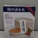 BonJour Chefs Tools Porcelain Crme Brle Ramekin Set, 4-Piece, White