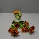 3 Pcs Sunflowers Artificial Flowers with Long Stems Silk Fake Large Sunflowers Decor Faux Sunflower Bouquet Floral Arrangement for Outdoor Indoor Summer Fall Wedding Party Table Centerpieces (Golden)