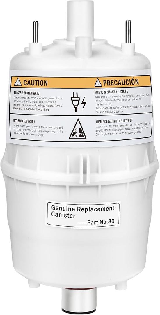 Upgrade 80 Steam Canister for Aprilaire Steam Humidifier Models 800, 801, 865, 866, 80 Replacement Canister OEM Substitute for Aprilaire Canister, 1 Pack