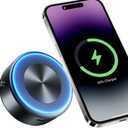 Super Strong Magnetic Vacuum Suction Magnetic Phone Holder,15W Fast Wireless Charging Phone Mount, Car Phone Stand,Compatible with iPhone 12/13/14/15/16 Series