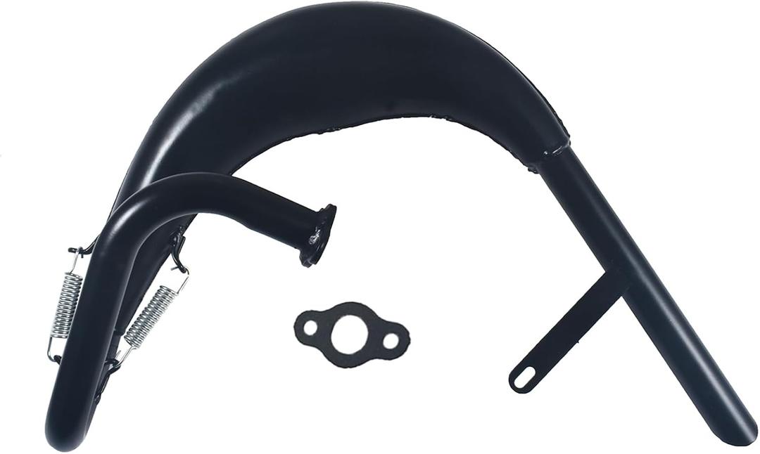 Performance Exhaust Muffler Expansion Chamber Pipe Silencer Gasket for 2 Stroke 50cc 66cc 80cc 100cc Engine Gas Motorized Bicycle Motor Bike