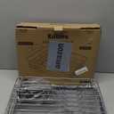 Kitsure Extendable Dish Drying Rack, Large Drying Dish Rack with Cutlery & Cup Holders, Multifunctional Dish Racks for Counter with Drainage, 18.2"-25.7" L x 12.9" W, Sliver