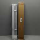 Aluminum Mini Blinds for Indoor Windows Cordless 1In No Holes 100% Privacy Protection L-Shaped Slats Room Darkening Horizontal Window Blinds for Office,Home, White, Custom Size