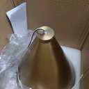 Vintage Modern Metal Conical Wall Sconce - Retro Brass Wall Lamp, Decorative Inspired Cone Wall Mount Lighting Fixture for Bedroom, Living Room, Hallway(9.8L x 9.8" W x 12.5" H Brass), 10 inch