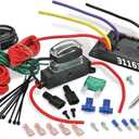 Flex-A-Lite Variable Speed Controller and Relay Kit with Thread-In Temperature Sensor, Fan Controller With Temperature Probe (31163), Black