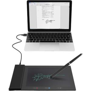Visualible Signature Pad E-Signature on Word, Excel, PowerPoint and PDF with Timestamp 6x4 Inch Writing Area with Battery-Free Stylus Pen Suitable for Windows