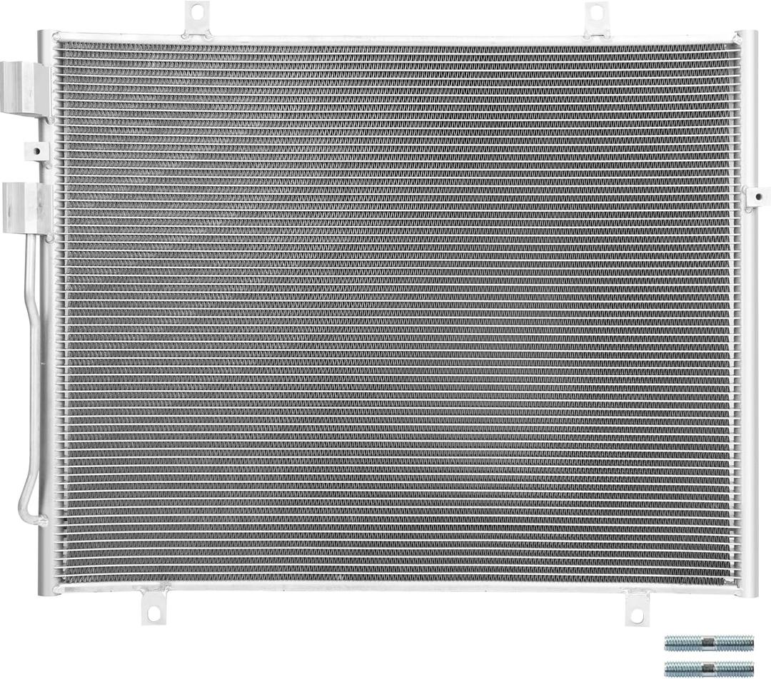Air Conditioning A/C Condenser Compatible with Dodge Dakota/Mitsubishi Raider/Ram Dakota # 3666, 55056352AC, 55056352AB