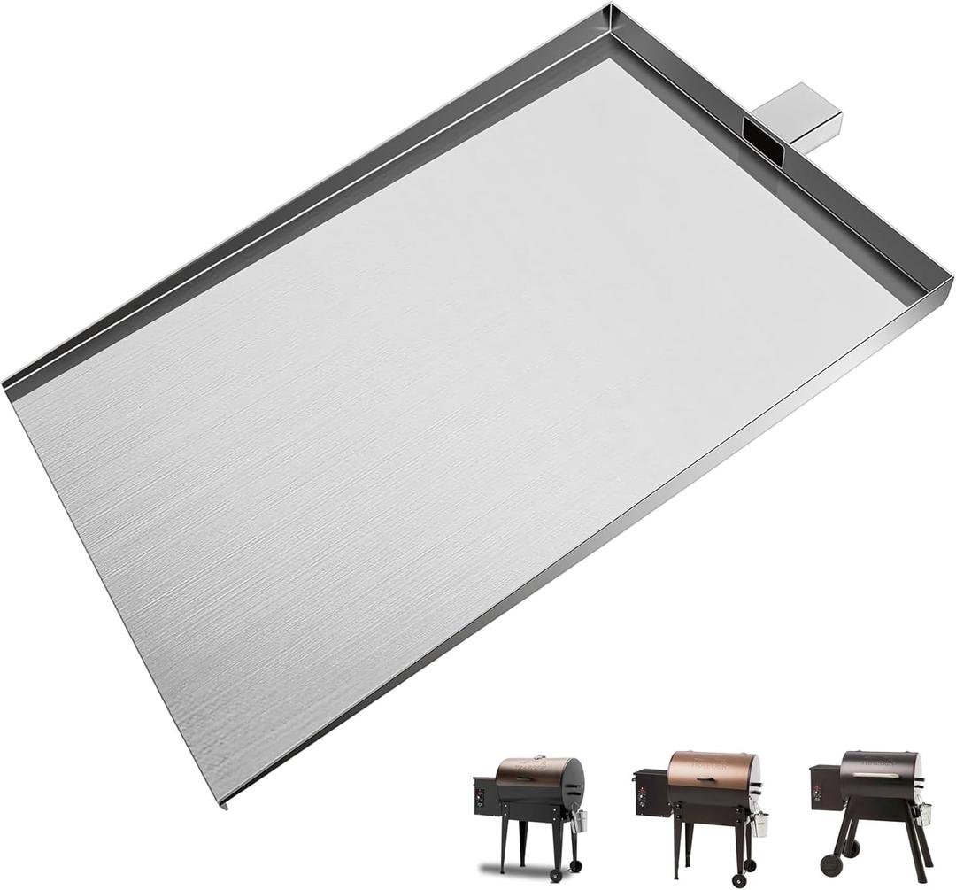 SUB025 Drip Tray Replacement Parts for Traeger Junior Elite 20 Tailgater 20 Bronson 20 Grill Accessories TFB29PLB BBQ055 TFB29LZB TFB29LZA TFB30LZAC Pit Boss 340 440 Deluxe KingChii 305 Parts