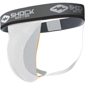 Shock Doctor Athletic Supporter Jockstrap, For Sports Support, Football, Baseball, Lacrosse & More, Mens (XX-Large, White)