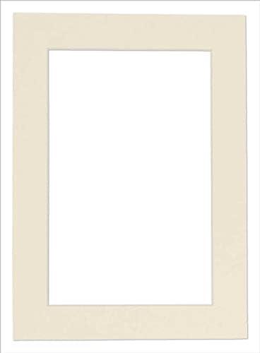 11x14 Mat for 12x18 Frame - Precut Mat Board Acid-Free Textured Cream 11x14 Photo Matte for a 12x18 Picture Frame, Premium Matboard for Family Photos, Show Kits, Art, Picture Framing, Pack of 1 Mat
