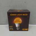 Amber Sleep Light Bulbs, Blue Light Blocking, A19 9W(60 Watt Equivalent) Dim Light Bulbs for Lamp, 1800K Warm Light Bulb, E26 for Healthy Sleep, Bedroom, Kids Room, 2 Pack