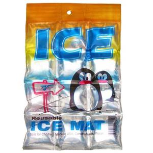 ICY-COOLS Penguin Purified Water Reusable Ice Packs for Coolers - 3 Pack (8.5 x 5.75) Long Lasting Flexible Ice Mat Freezer Packs for Lunch Boxes, Camping and Travel