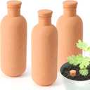 3pcs Ollas 103.53.5inch Terracotta Watering Pots Self Watering Planter Watering System 30.5oz Plant Watering Globes Clay Watering Pot with lid Terra Cotta Clay Irrigation Globes