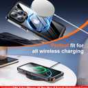 ONLY for iPhone 16 Pro Max Case Waterproof Dustproof, [Built-in Screen Protector] IP68 Waterproof [12FT Military Shockproof] Full Body Heavy Duty Protective Phone CaseBlack