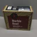 Gusto Nostro 8" Decorative Travertine Bowl for Coffee Table - Elegant Centerpiece, Aesthetic Fruit Bowl for Kitchen Counter - Heavy Stone Entryway Catch all, Jewelry, Potpourri - Travertine Decor