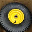 15" x 6.00-6" Lawn Mower Tires and Wheel, Set of 2 Front Tire with 3/4" Bushings, 15x6.00-6 Tire Compatible with John Deere Craftsman Cub Cadet Husqvarna Riding Mowers Lawn Tractors, 15 x 6.00-6" Pneumatic