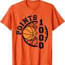 1000 Points Basketball Scorer High School Basketball Boys T-Shirt, 2XL