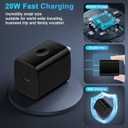 2 x Samsung Wireless Charger Fast Charging Pad 15W Magnetic Charger for Samsung Galaxy S25 Edge/S24/S23/S22/S21/S20/Pixel 10/9a/8a/8,MagSafe Charger Stand with 20W Charger Block for iPhone 17/16/15/14/13