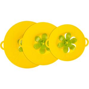 3PCS Spill Stopper Lid Cover Boil Over Safeguard Pot Cover Silicone Spill Stopper Lid Multi-Function Lid Cover for Kitchen Cooking