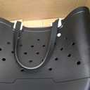 X-Large Rubber Beach Tote Bag, 18.9 "L x 9.4 "W x 13.8 "H Waterproof EVA Beach Totes with Zipper Pocket