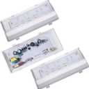 3-Pack Refrigerator LED Light Kit- Including 1-Pack Fridge Main Lighting & 2-Pack Side/Rear Panel Refrigerator LED Lights- Fit for Whirl-pool WRS325FDAM02 WRS325FDAB02 WRS325FDAM04 WRS322FDAW04