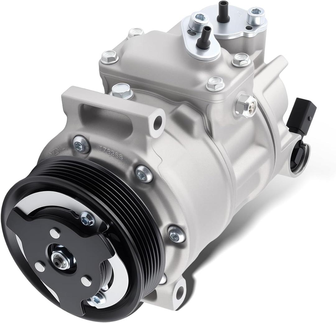 Car A/C Compressor Fit for 2006-2015 for Volkswagen Jetta Passat Tiguan Bora 1.8L 1.9L 2.0L 2.5L Automotive Replacement AC Compressor 1K0820859S, 1K0820859D A/C Compressor for Car CO 11237C