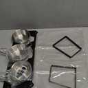 Elevated Cat Bowls with Food Mat, 10Tilted Non-Slip Raised Cat Food Water Bowls Set, 3 Thick Stainless Steel Pets Dishes with Handles to Indoor Kitten Puppy, Anti-Vomiting Cute Metal Feeding Stand