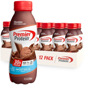 Premier Protein Shake, Chocolate, 30g Protein 1g Sugar 24 Vitamins Minerals Nutrients to Support Immune Health, 11.5 fl oz (Pack of 12), Best By Sep 11 25