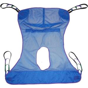 Universal Full Body Mesh Lift Sling with Commode Opening,Polyester Slings for Patient Lifts -Compatible with Hoyer, Invacare, McKesson, Drive, Lumex, Medline, Joerns (Large)