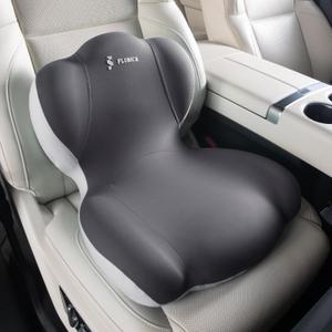 FLORICH Memory Foam Truck Seat Cushion, Car Seat Cushion and Lumbar Support Pillow for Office Chair Ergonomic Back Support & Sciatica Relief for Long Drives (Light Grey)