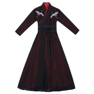 Chinese Traditional Hanfu - Cross-collar 8-Panel Skirt,Wei-Jin