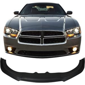 Auraroad Front Bumper Lip Spoiler Splitter Compatible with 2015-2022 Dodge Charger SRT,V3 Style Matte Front Air Chin Body Kit Splitter 3PCS