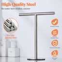Bath Hand Towel Holder Standing, 13 Inch T-Shape Towel Bar Rack Stand, SUS304 Stainless Steel Brushed Finish,Tower Bar for Bathroom Kitchen Vanity Countertop