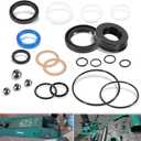 328.12002 Floor Jack Seal Replacement Kit, Fit for Sears Craftsman 1.5 Ton Floor Jack, Complete Jack Rebuild Hydraulic O-Ring with Ball Bearings Kit 328.12002, 328.12001