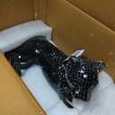 Signature Design by Ashley Drice Contemporary Panther Mosaic Glass & Paper Composite Sculpture, Black