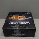 OVENTE 12 Inch Electric Skillet and Frying Pan with Nonstick Coating, 1400W Power, Adjustable Temperature Control, Tempered Glass Lid with Vent and Cool Touch Handles, Copper SK11112CO