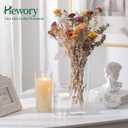 Hewory Thickened Glass Cylinder Vases: Set of 6 Clear Flowers Vases for Wedding Home Table Centerpieces Decorations - Hurricane Candle Holders for Floating Pillar Candles