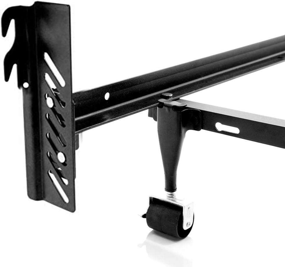 2 Pcs Down Hook Bolt-On to Hook-On Conversion Bracket for Headboard or Footboard, Adjustable Bed Rail Hook Plate Adapter,Hook Brackets for Attach Bed Rail to Headboard or Footboard
