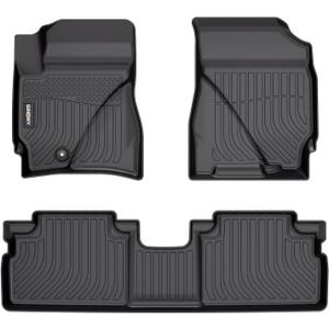 GINOWY-Floor Mats for Ford Escape 2009-2012for Mazda Tribute & Mercury Mariner 2009-2011, 1st and 2nd Row Car Mat All Weather, TPE Rubber Liners for Escape Accessories