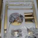 Dining Room Light Fixture, 6-Light Gold Chandelier Modern Metal Industrial Chandelier Lighting for Farmhouse Living Room Kitchen Entryway (Gold, E12 Bulbs Not Included)