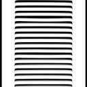 HVAC Premium 6'' x 16'' [Duct Opening] Flat Stamped Steel Return Air Grille - Sidewall and Ceiling - HVAC Vent Duct Cover - White [Outer Dimensions: 7.75''w X 17.75''h]
